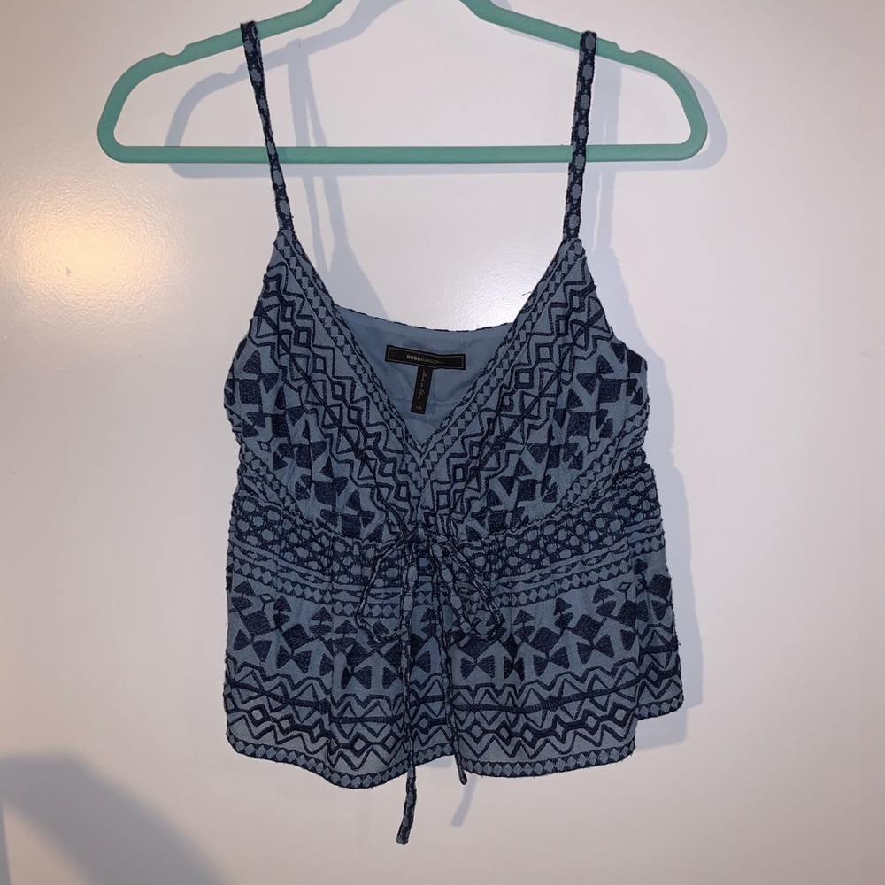 Bcbg embroidered baby doll cami
